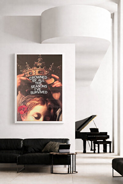 Koi Art Design Λευκό πλαίσιο, μονοκόμματος πίνακας με θέμα τη μοντέρνα τέχνη,...