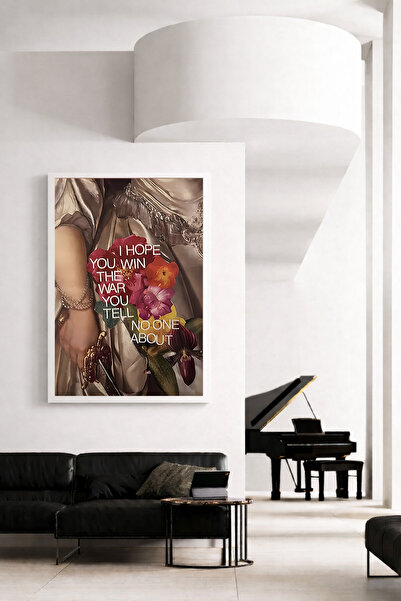 Koi Art Design Λευκό πλαίσιο, μονοκόμματος πίνακας με θέμα τη μοντέρνα τέχνη,...