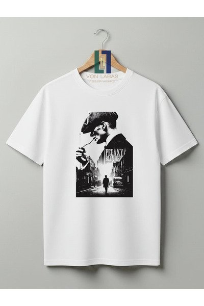 Grafftee Clothing TOMMY SHELBY, PEAKY BLINDERS, TRICOU UNISEX DIN BUMBAC, DES...