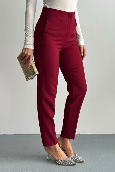 gm giyimarket New Season Women's Modern Cut High Waist Trousers