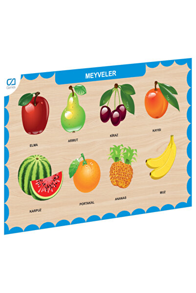 BYCEGU CAAHS-3206 CA GAMES مكعبات فواكه خشبية