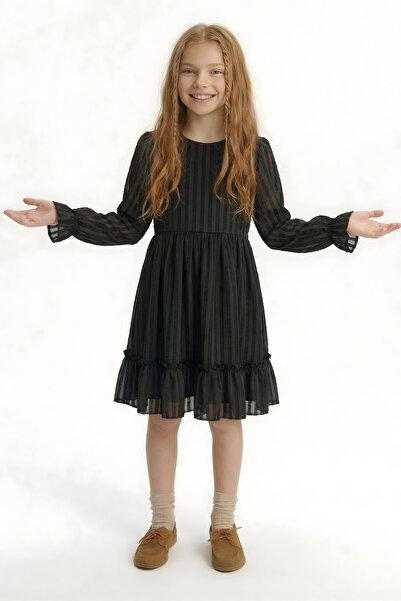 ESİLA KİDS Devojčina crna večernja haljina Elegantna haljina za posebne prilike