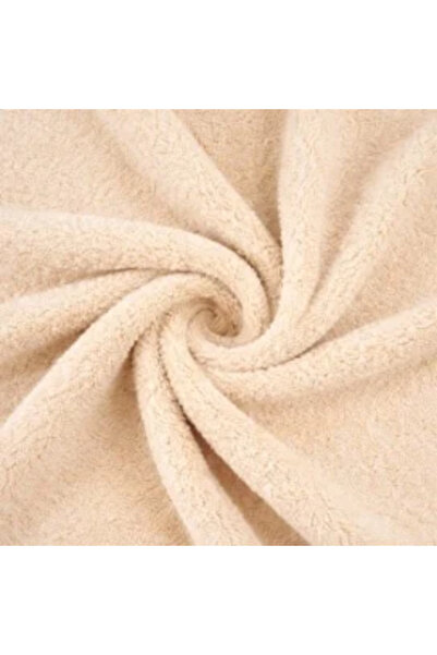 OEM Prosop de baie cu gluga pentru copii BabyTeo, din bambus, super absorbant, 90x90cm, crem