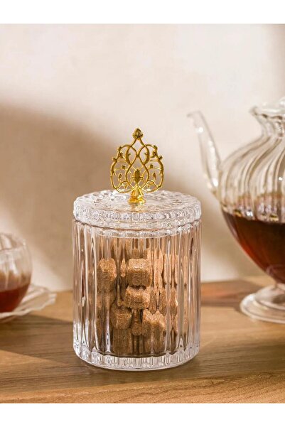 LC Waikiki Colorless Glass Sugar Bowl 15 cm (S6)