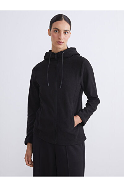 LC Waikiki Блестящи селекции на Shining Store Дамска суитшърт с качулка и цип