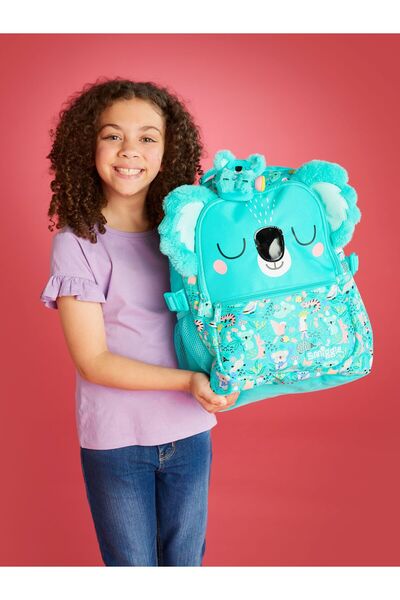 SMIGGLE حقيبة ظهر مدرسية كلاسيكية من هاي ثير - 3 أقسام، مع جيب للكمبيوتر المح...