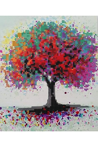 Allians Renkli Taşlı Mozaik Elmas Boyama Goblen Tablo Puzzle Seti 21x25 Çocuk...