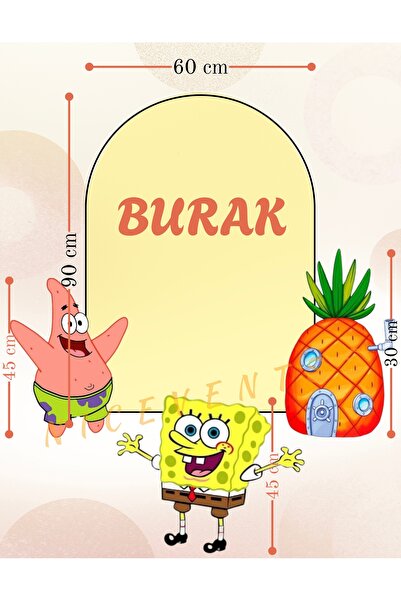 Nice events Sünger Bob 4 ‘lü doğum günü seti