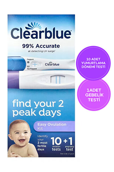 clear blue Clearblue Dıgıtal Ovulatıon Yumurtlama Dönemi Test 10 Adet, 1 Adet...