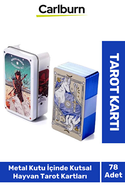 Allians Beyaz Numen Tarot Metal Kutu ve Kutsal Hayvan PDF Kılavuz Seti