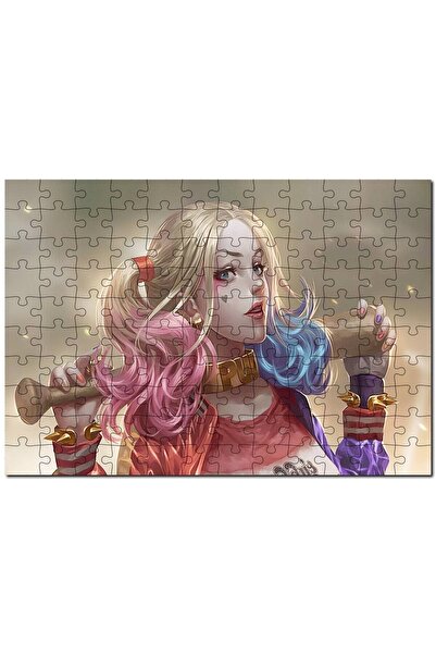 Allians لغز خشبي ملون من 120 قطعة بتصميم هارلي كوين ومضرب البيسبول