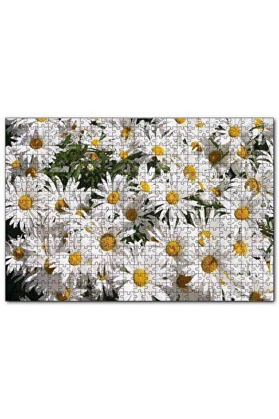 Allians Beyaz Papatya Temalı 1000 Parça Ahşap Puzzle, Çocuk ve Yetişkinler İç...