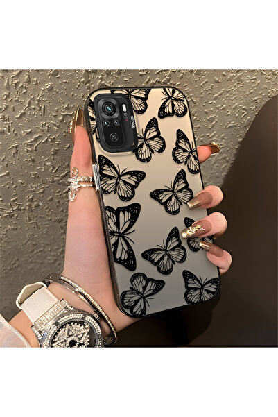 CASEVIBE Redmi Note 10S Uyumlu, Şık Kelebek Desenli, Darbe Koruyucu Telefon K...