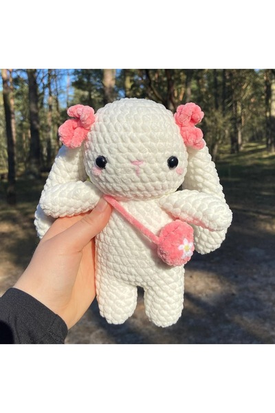 ayta kids clothing toys Amigurumi sevimli çantalı tavşan