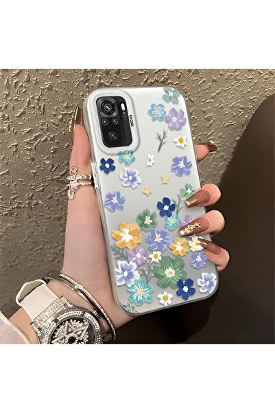 CASEVIBE Redmi Note 10S Uyumlu, Güzel Çiçek Desenli, Darbe Koruyucu Telefon K...