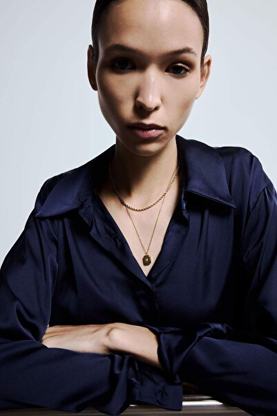 DeFacto Women's Gold 2-Piece Steel Necklace G2866Axns