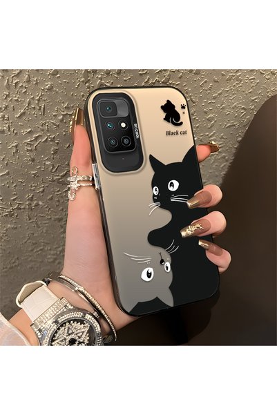 CASEVIBE جراب هاتف تكنو كامون 40 متوافق، بتصميم قطة لطيفة ومقاوم للصدمات منقو...