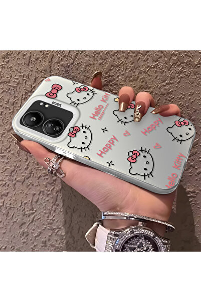 ARTISHELL Redmi 13C Uyumlu, çizgi film-anime kedi desenli şok korumalı telefo...