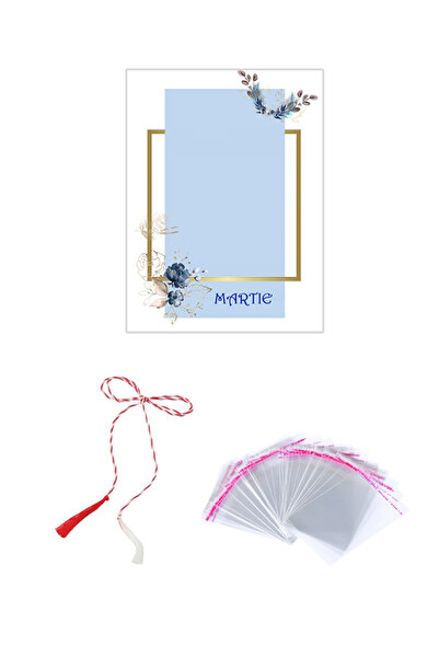 OEM Set 9 Martie 50 buc - cartonaș, țiplă, șnur