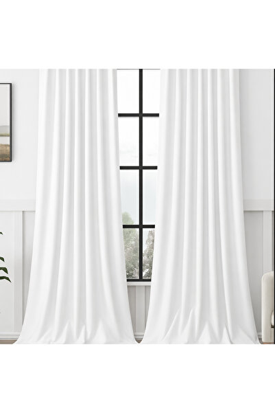 Film Perde Termal Akustik Blackout Karartma Perde Kar Beyaz Pilesiz