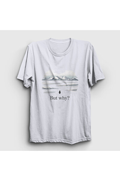 Presmono Unisex White but Why V2 Nihilist Penguin Penguin T-Shirt 595160Tt
