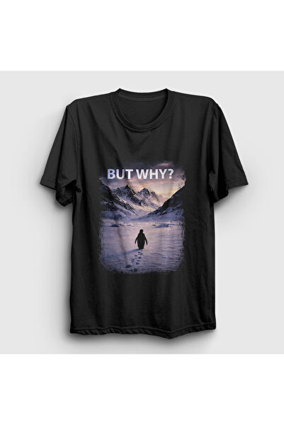 Presmono Unisex Black but Why Nihilist Penguin T-Shirt 595076Tt