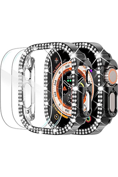 Arabest Watch Ultra 49mm Case with Screen Protector, Bling Diamond Overall Ca...