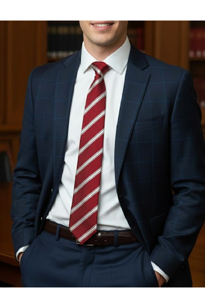 Evendi Tie, Red/White