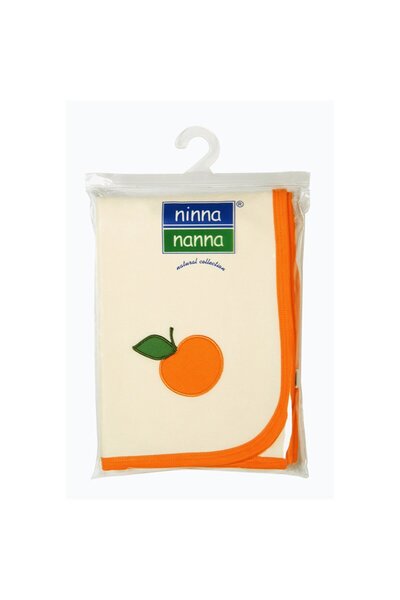 Combed Cotton Baby Blanket / Orange