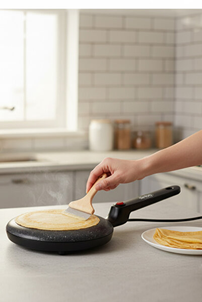 Sinbo Elektrikli 650w 20cm Krep Tava ve Gözleme Makinesi SP-5208 SİYAH