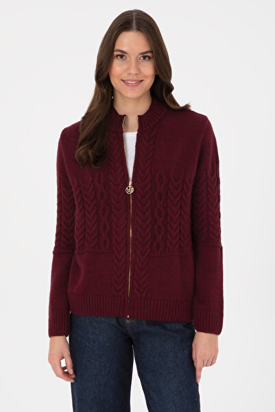 U.S. Polo Assn. Women's Burgundy Knitwear Cardigan 50314669-Vr177