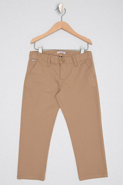 U.S. Polo Assn. Boy's Camel Canvas Trousers 50224805-Vr015