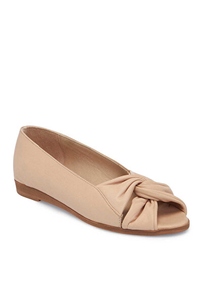 Tergan Nude Hakiki Deri Kadın Babet - K25Y1AY67883-Q0C