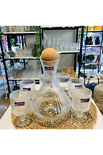 VALUE A set of 6 glass drinking glasses with a modern design.