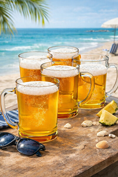 MADAME LUDA 540 Cc-Ml-2 Beer Glass with Handle.