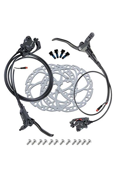 Logan Elektrikli Bisiklet Uyumlu Hidrolik Disk Fren Seti Sensör Bağlantılı 2 ...