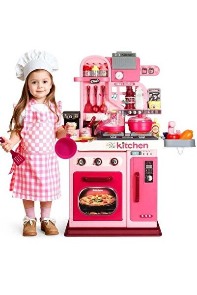 Generic 53Pcs Kids Kitchen Playset Pretend Kitchen Play Food Toy with Realist...