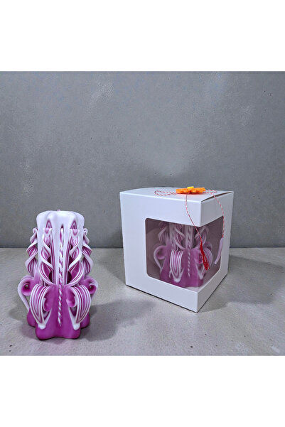 LumanariRegale Lumanare sculptată mărțișor