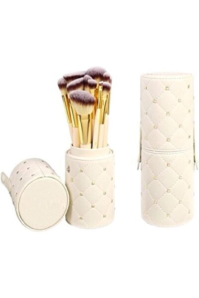 MISS & MAM Beauty and Makeup Studded Couture Brush (Pack of 12) - White