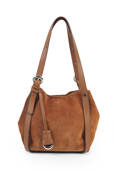 Ysmn Hakiki Süet Deri Kadın Kol Çantası YC012092HSD