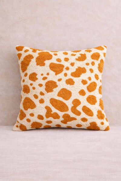 Elart Bloom Подушка-наволочка з жакардовим візерунком (43x43 см) Помаранчева