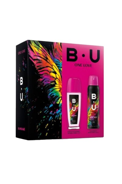 B.U. Set 2 x One Love Women Gift Box, Perfume Deodorant Body Spray 75 ml, Deo...