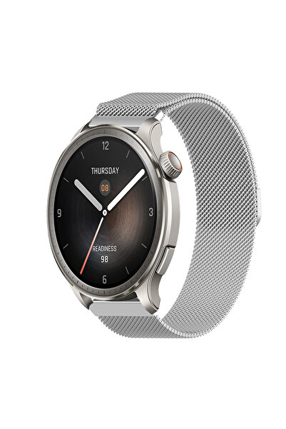 Tagomoon Amazfit Balance ile Uyumlu Kordon Hasır Metal Örgü Mıknatıslı Milano...