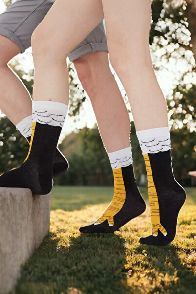 Karakedi Black Chicken Leg Unisex Socks