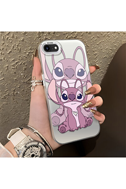 CASEVIBE iPhone 7/8/SE 2020 2022 Uyumlu, Stitch çiftler tasarımlı şok korumal...