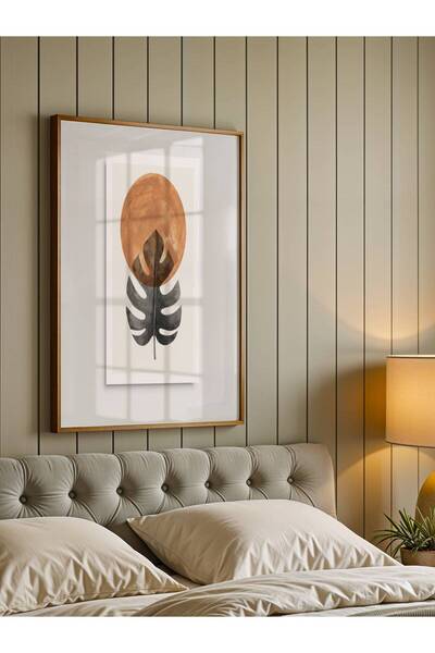 fuart.co Gün Batımı Tropikali Bohem Poster, Modern Poster, Duvar Posteri, Çer...