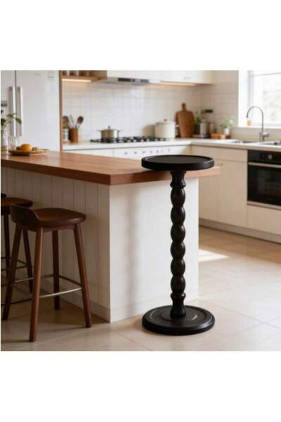 Mtanvxay Modern Decor Round Coffee Table Natural Material Mobile Small Table ...