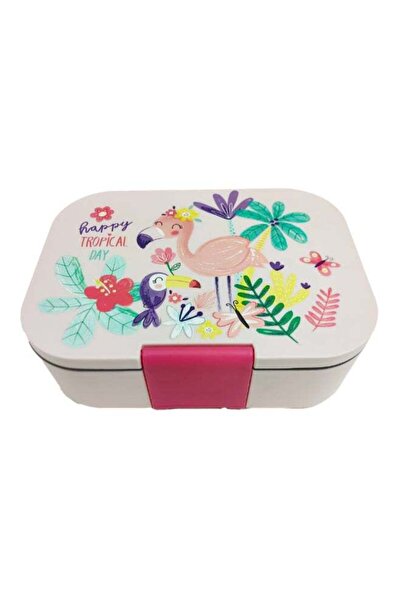 Parfait علبة غداء مطبوع فلامنجو استوائية للأطفال