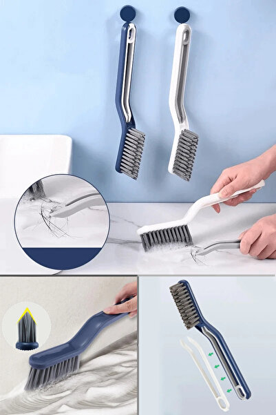 Tilbe Home Cımbız Maşalı V Uçlu Gider Açıcı Temizlik Fırçası Banyo Mutfak Lav...