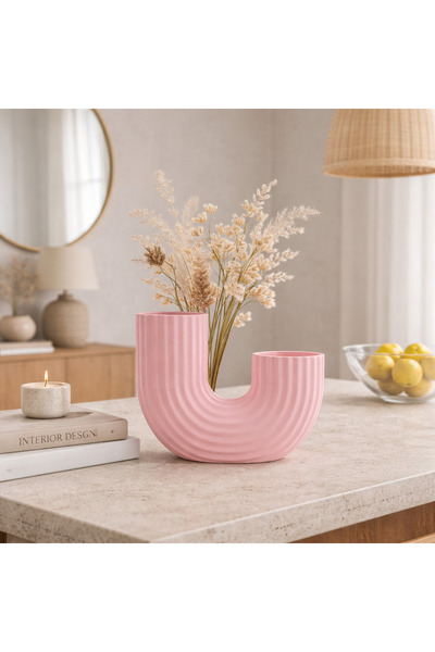 Sani Vase "Skaagen" 91 x190 x H132mm Pink